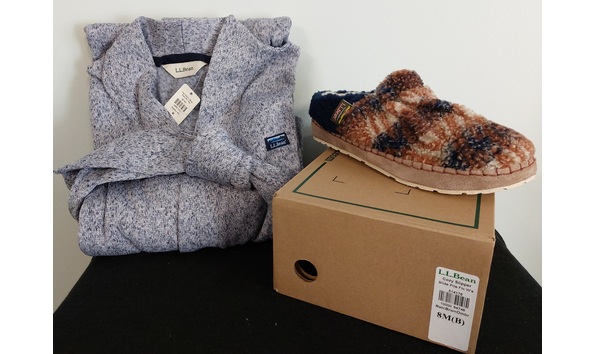 Big image ll bean bath robe   slippers