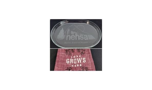 Big image nehsa platter with handmade love grows here hand towel