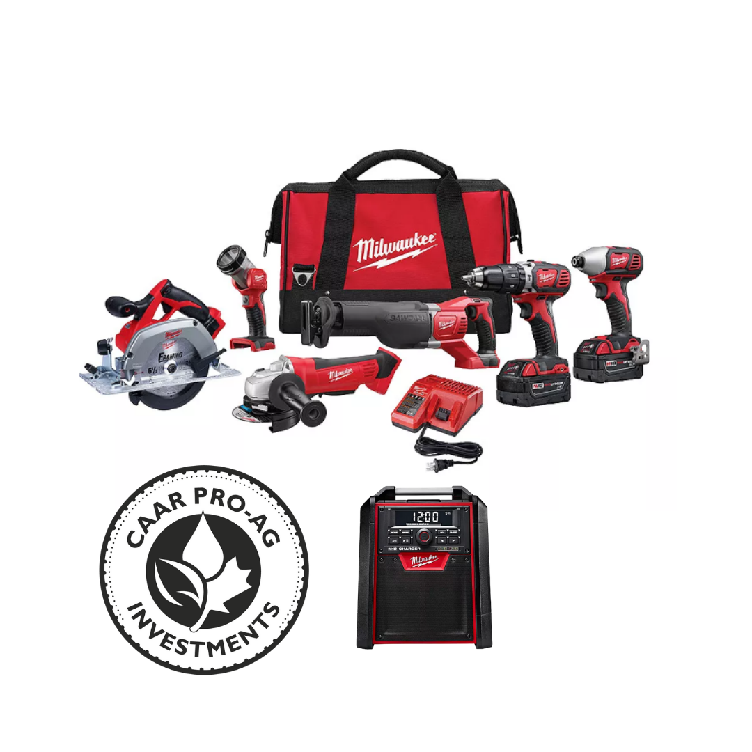 Milwaukee Cordless Ion Tool Kit & Milwaukee Cordless Jobsite Radio