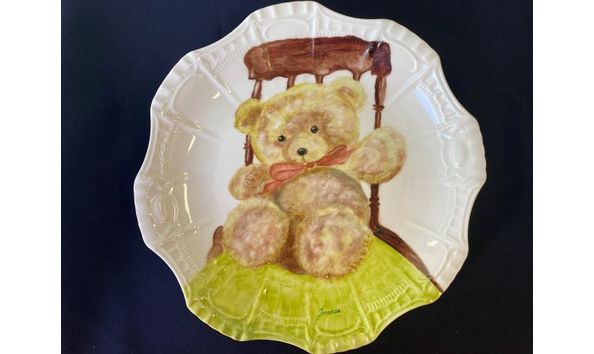Big image plate teddybear