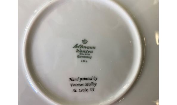 Big image plate swan verso