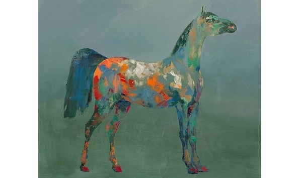 Big image artful lodger   art by mark sargent  finished with image brush gel 50x40