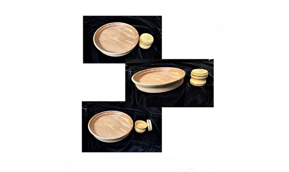 Big image platter and oak box