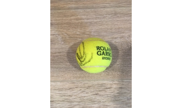 Big image novak djokovic autographed 2020 french open roland garros match used tennis ball