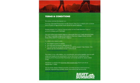 Big image banff sunshine family season pass   pl 5137 page 2