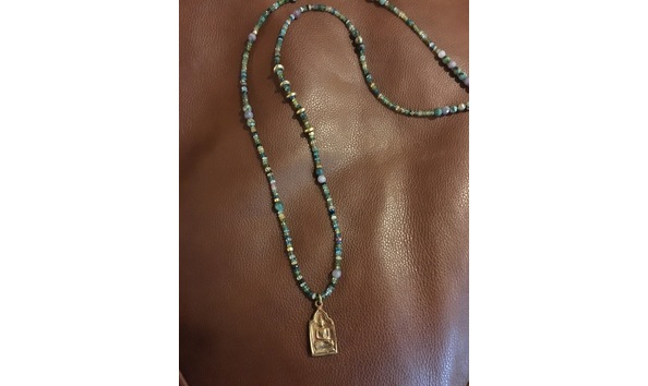 Big image beaded necklace