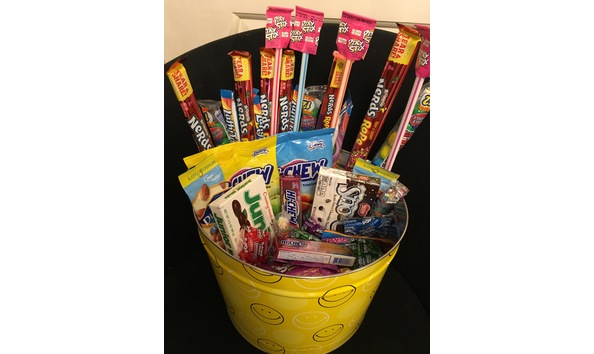 Big image bucket of candy yellow