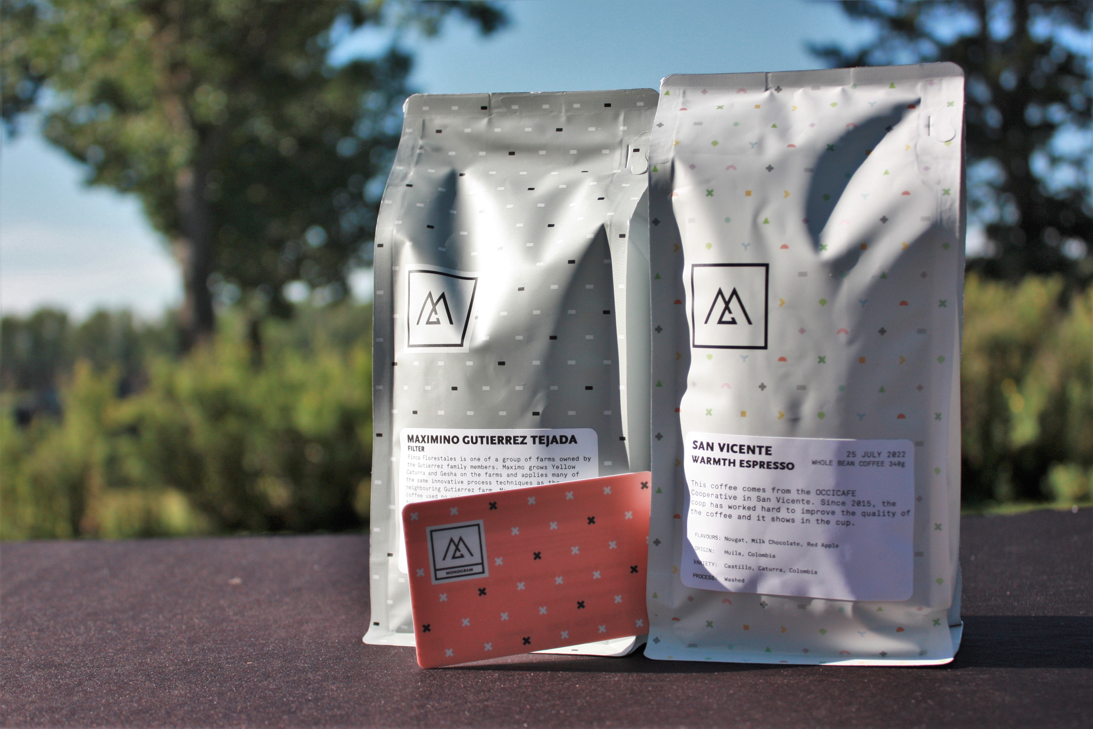 Monogram Coffee Beans & Gift Card, and Springbank Cheese Gift Certificate