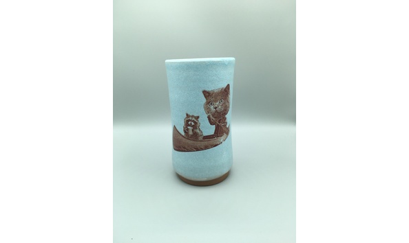 Big image 202204hwar002   raccoon and cat canoeing tumbler cup
