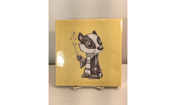 Big image 202204art024   hp canvas badger hufflepuff print