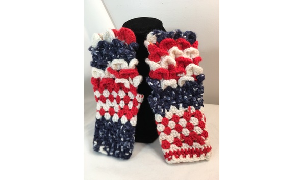 Big image 202208acc007 2   crocheted fingerless patriotic dragon scale gloves