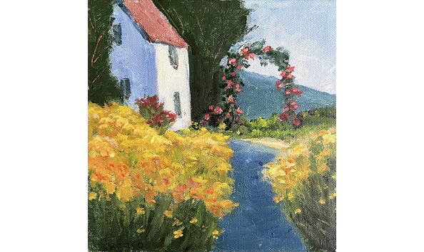 Big image joe tafaro floral trellis