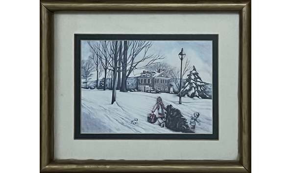 Big image leah anderson joseph coming home for christmas trout hall 6.75 x 4.75 with frame
