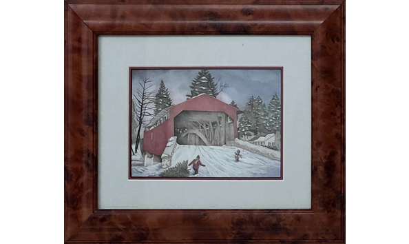 Big image leah anderson joseph bogert s bridge 6.75 x 4.75 with frame