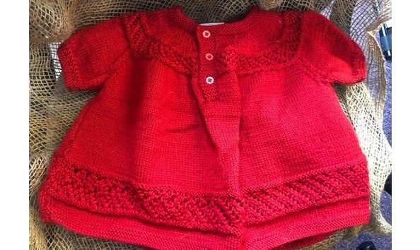 Big image red baby dress