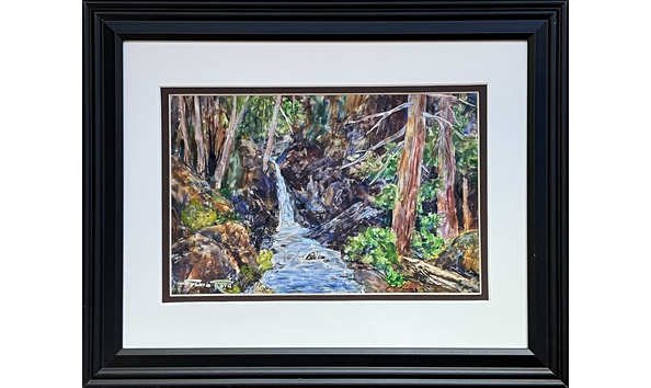 Big image sylvia roth the waterfall with frame 2