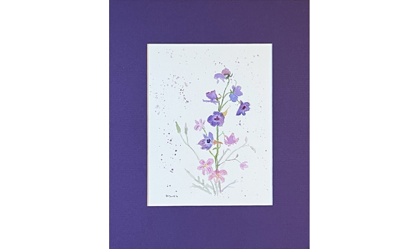 Big image sharon dunkle flower study with mat