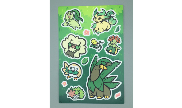 Big image 202209stat002   green pokemon stickers