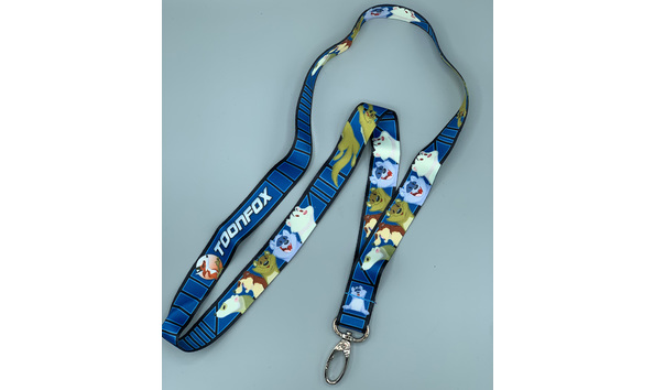 Big image 202209art013 2   original mutt and ferret toonfox lanyard