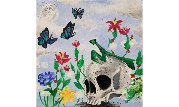 Big image jaylissa rivera butterflies and skull