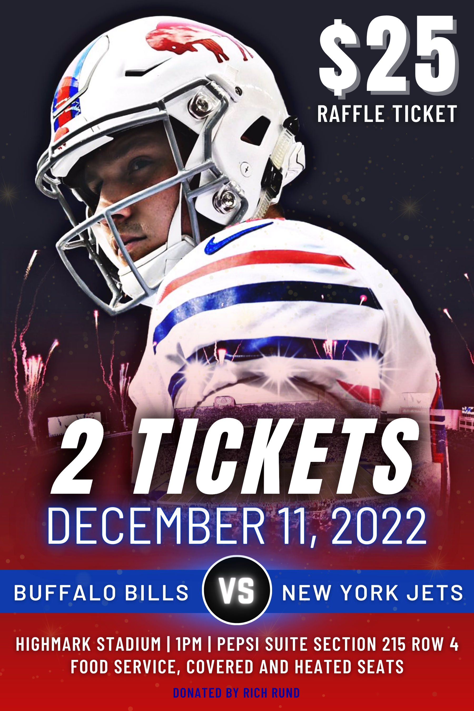 Buffalo Raffle RAFFLE: 2 Suite Tickets to the Buffalo Bills vs New York Jets Game