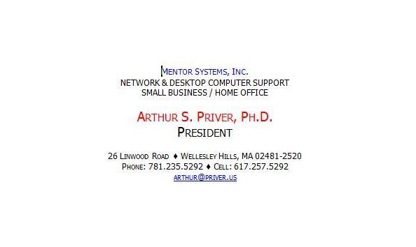 Big image business card   mentor systems