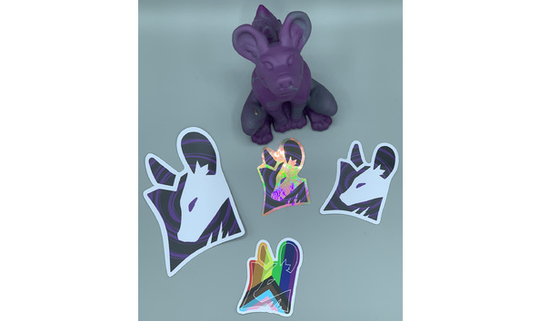 Big image 202209decor001   silicon squishable wild dog   sticker