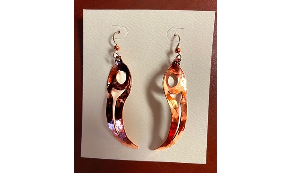 Big image bronze earrings