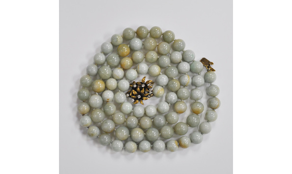 Big image jadeite jade bead necklace