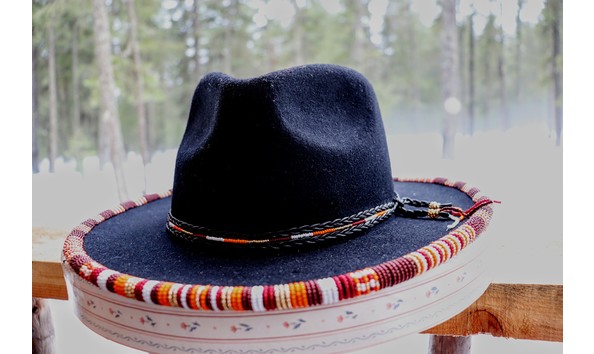 Big image marilyn james   beaded felt hat 2