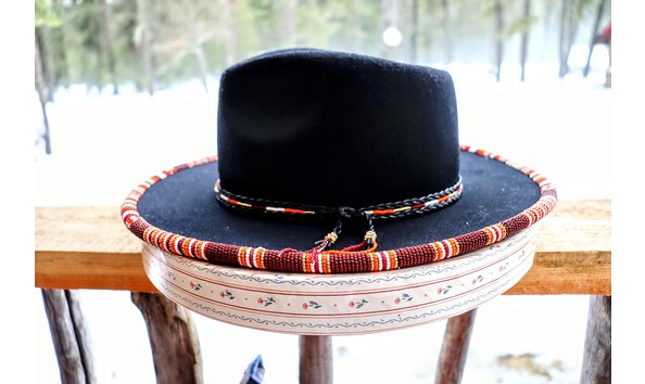 Big image marilyn james   beaded felt hat 1