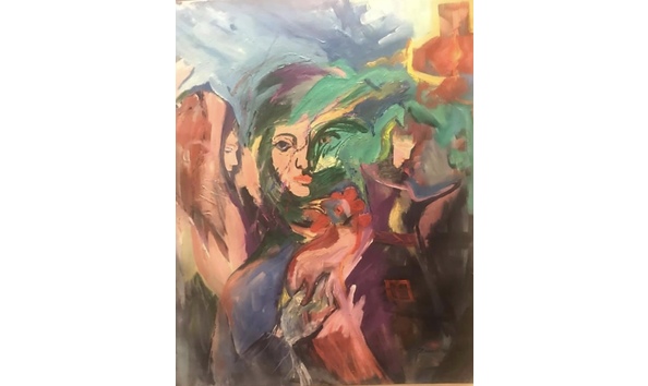 Big image bird woman 175   700 36x48 canvas only