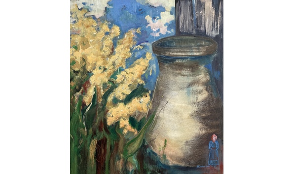 Big image milkjug  225 900 32x36 canvas wrapped frame