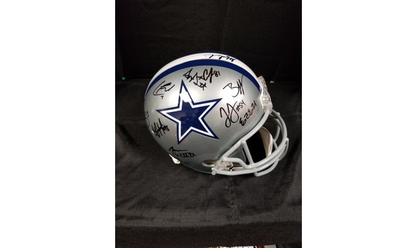 Big image dallas cowboys team signed helmet 3
