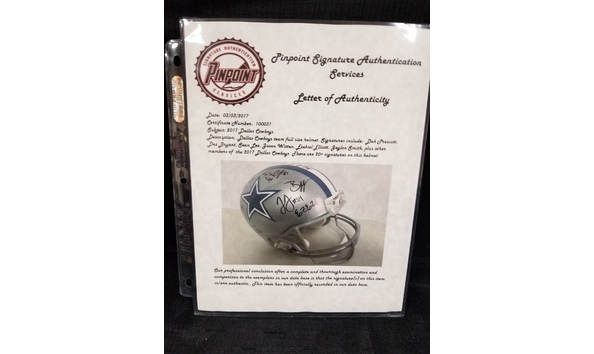 Big image dallas cowboys team signed helmet 4