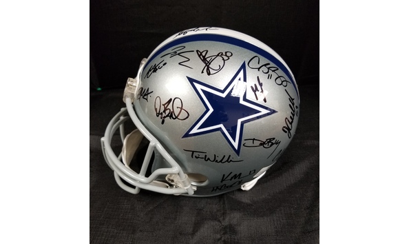 Big image dallas cowboys team signed helmet 5