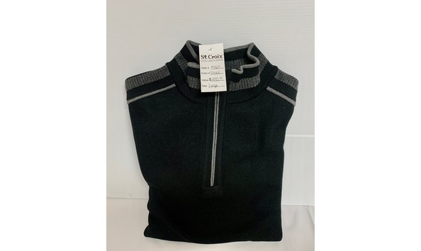 Big image st. croix quarter zip sweatshirt with shoulder accent