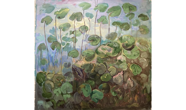 Big image lilypads  325 1300 42z42 canvas infrared