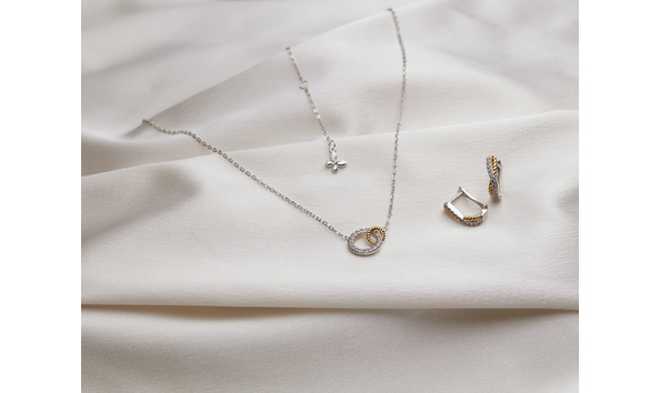 Big image infinite prosperity necklace and earrings  image 1 