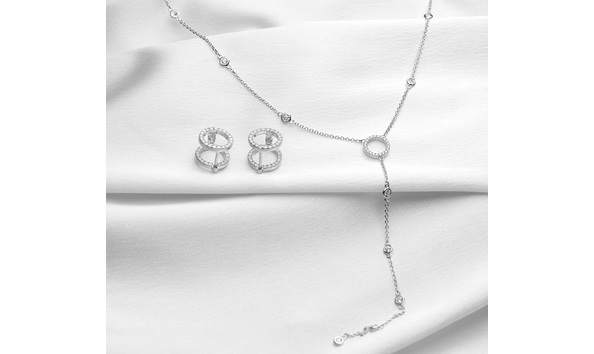 Big image lovely lariat necklace and earrings 2