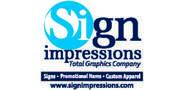 Sponsor logo sign impressions