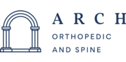 Sponsor logo arch orthopedic and spine logo blue